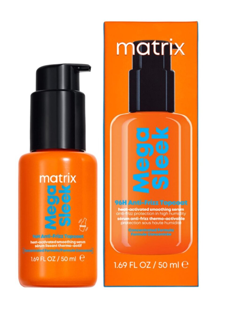 Matrix Mega Sleek 96H Anti-Frizz Topcoat Hair Serum 50ml